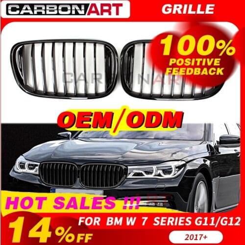G11 g12 carbon fiber grill replacement for bmw 7 Series G11 G12 4-door Sedan 2016 + 730i 740i 750i car styling front grille
