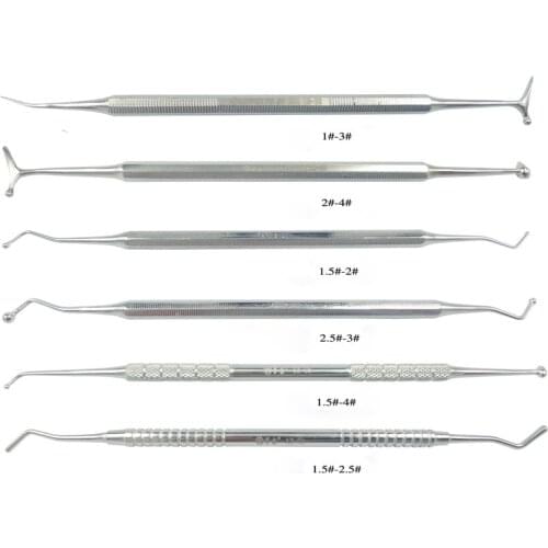 Uncoated Stainless Steel Dental Burnisher Dental Composite Filling Tool Double Ends Amalgam Spatula Burnisher Dental Instrument