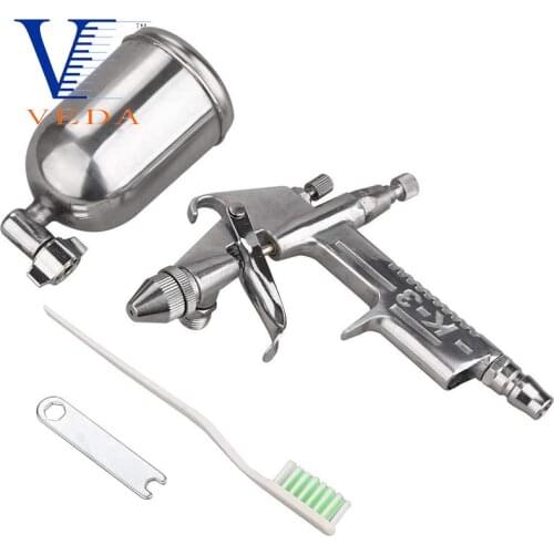 VEDA 0.5mm Gravity Feed Air Spray Gun 200ml Sprayer Alloy Professional Home Tool For Model Car Motorcycle Painting Machine