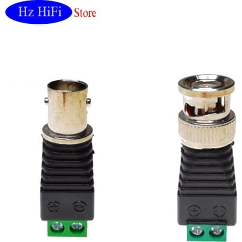 2PCS BNC Male to screw terminal Connectors for AHD Camera CVI Camera TVI Camera CCTV Camera Coaxial/Cat5/Cat6 Cables
