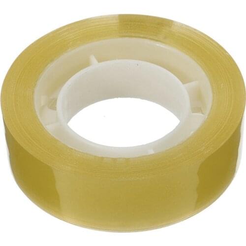 1.8cm * 20m transparent yellow tape transparent stationery mini tape tape packaging office tape D1S3