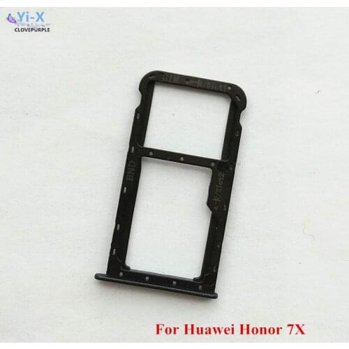 1PCS Black/Gold/Blue SIM Card Tray Slot Holder Micro SD Card Slot Holder Adapter for Huawei Honor 7X