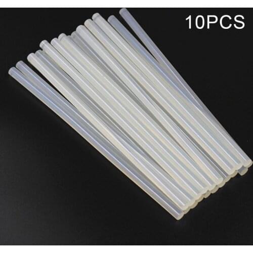 10 PCS 7 mm Hot Melt Glue Stick Heat Pistol Glue 100/200/270/300mm Length Transparent Glue Sticks Hot Melt Adhesive DIY Tools