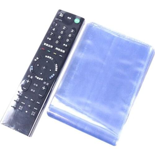 10Pcs-Pack 6/8X25CM Home TV Air Conditioner Remote Control Cover Dustproof Transparent Heat Shrinkable Film Protective Dust Bag