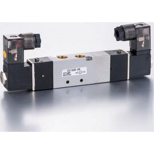4V130E-06 1/8 " double head three position exhaust type solenoid valve