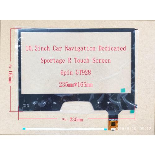 9/10.2inch Car Navigation Touch Screen For Kia Sportage Volkswagenwerk Hyundai BMW 235mm*165mm GT928