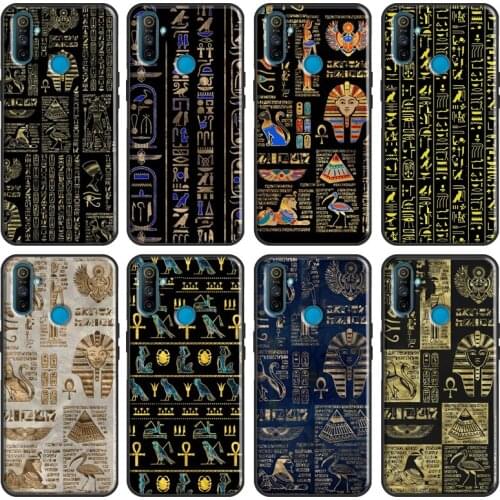 Ancient Egyptian Hieroglyphic Soft For OnePlus 8T 7T Nord 7 8 Pro Case For OPPO Realme GT 6 7 X2 X7 Pro XT C15 C11 C3 Cover