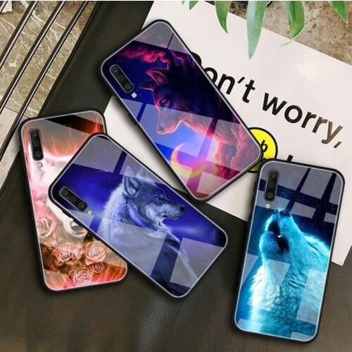 Animals Wolf Tempered Glass Case For Samsung Galaxy A 10S 10E 20S 20E 30S 40 50S 60 70 80 90 6 7 8 Shell