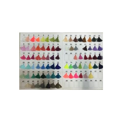 480pcs 60colors in stock craft tassels Small 2.5cm loop long decorative Key cushion tassel