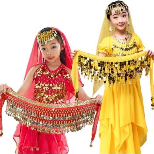 Children 's Belly Dance Waist Chain Dancing Accessories Dance Waist Chain Belt Children Dance Practice Hip Waist Seal Indian