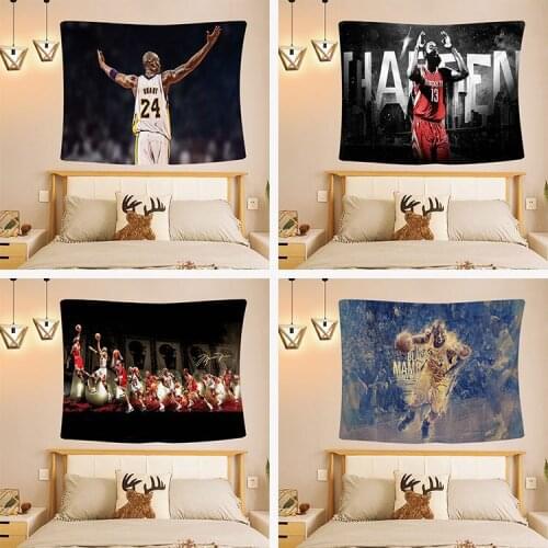 Nordic Style Tapestry Basketball Kobe Home Bedside Decorative Cloth Hanging Cloth Art Home Decoration Accessories Boho Decor
