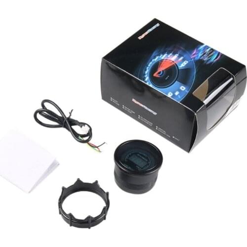 2" 52MM Auto Car Air Fuel Ratio Gauge Motor Racing Meter Monitor Blue LED Digital Display 12V Smoke Lens Styling Turbo R7UB