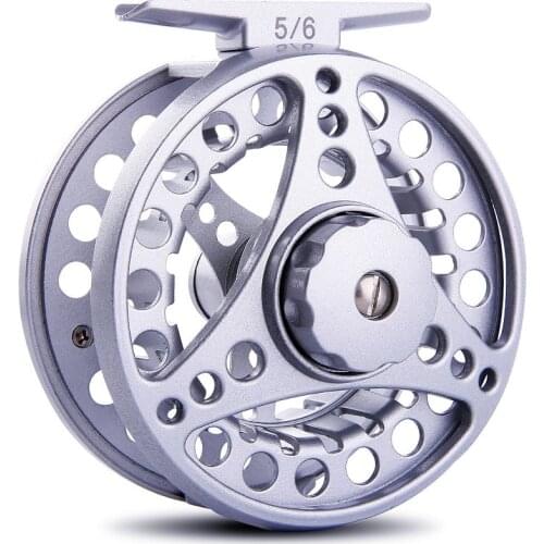 Sougayilang 5/6 Fly Fishing Reels CNC-machined Large Arbor Fly Reel 2+1BB 1:1 Fly Fishing Tackle Accessories