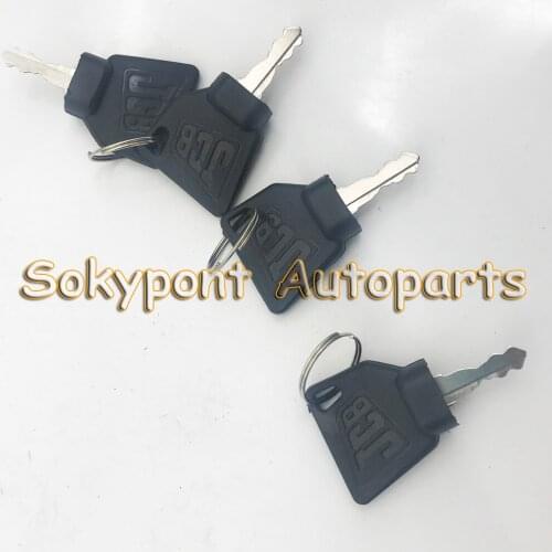 Ignition Start Key Switch Starter key For JCB 3CX Excavator JCB Bomag Excavator Key Most JCB Digger Replacement Parts 4Pcs