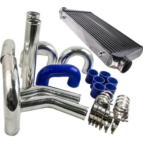 Universal 300x600x70mm intercooler + 76mm Turbo Piping Pipe Kit