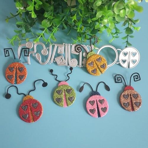 New beetle metal cutting mold with 9 tentacles, used for DIY scrapbooks, cards, photo album decorations, handmade crafts