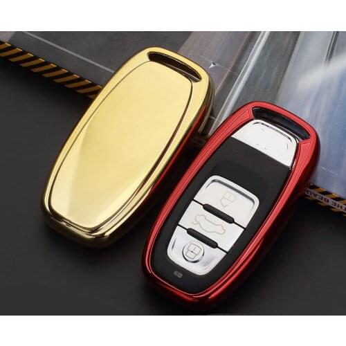 Soft TPU Car key cover case bag Fit for AUDI A4 A5 A6 B6 B7 B8 A7 A8 Q5 Q7 R8 TT S5 S6 S7 S8 A8L SQ5 car covers car Auto parts