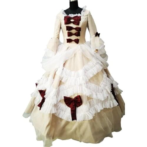 2020 New victorian Halloween Cosplay dress Colonial Georgian Renaissance Gothic Historical dress D-607