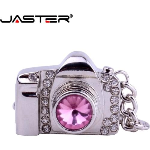 NEW Real capacity metal crystal Camera usb flash drive mini Pen-drive 8gb 16gb high quality U Disk fashion pendrive 4gb 32gb