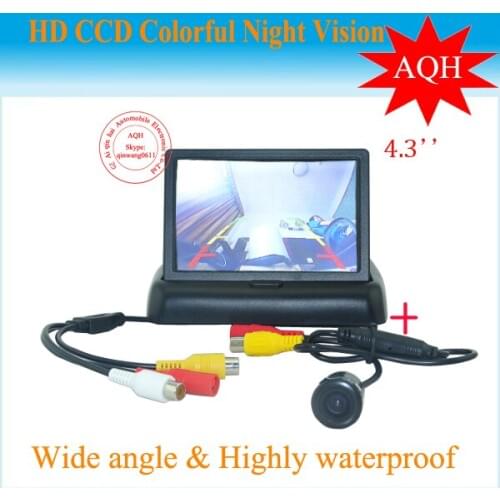 [Sale] 4.3 Inch TFT-LCD 960 x 240 Car Rearview Reverse camera Car Monitor For Parking with 2-channel Video Input, Free Shipping