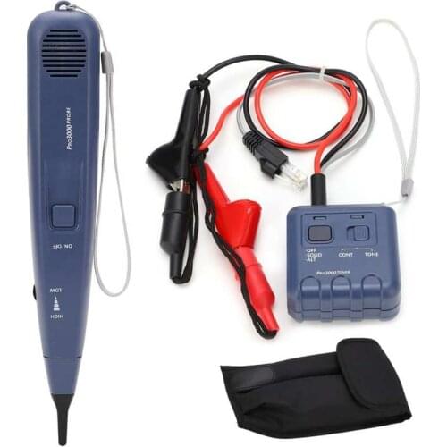 Network Cable Tester Handheld Telephone Line Finder Audio Generator Cable Detector Locator Cable Tracing Tool