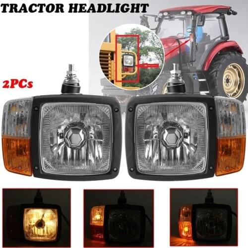 Tractor Trailer LED Headlights 24V Turn Signal Indicator Lamp Worklight for Excavator JCB Telehandler Loader Forklift