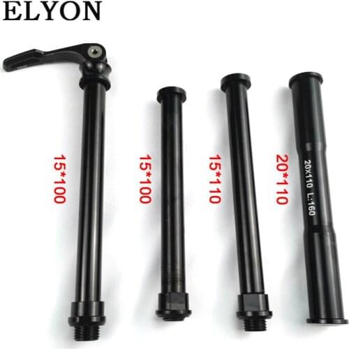 Bike Bicycle Thru Axle Lever 15x100mm 15/20x110mm Quick Release Thru Axle Mountain Bike Aluminum Skewers For MTB Boost Forks