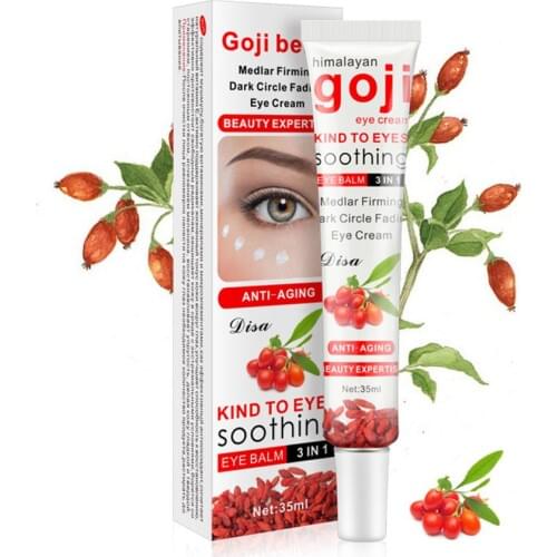 Goji Collagen Eye Cream Moisturizing Essence Anti Puffiness Dark Circle Anti Aging Hyaluronic Acid Repair Eye Cream Eye Care
