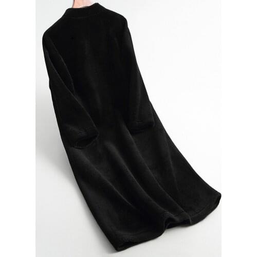 Winter Real Coat Autumn Jacket Women Sheep Shearling Fur 200% Wool Coats Female Korean Vintage Jackets KQN79220 MY2022