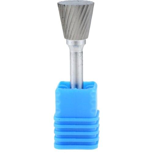 1Pcs N-type head carbide rotary file tip burr mold grinder drilling milling engraving cutter head electric grinding tool