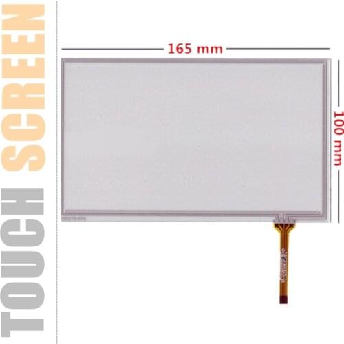 2 Pcs New 7''Inch TouchScreen 165mm*100mm Car Navigation DVD Resistance Handwritten Touch Panel Screen Glass Digitizer Repair