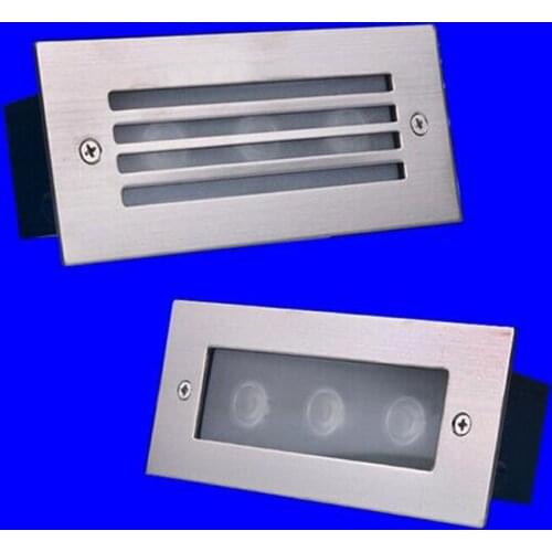 3*3W 9W LED Underground Light Lamps Outdoor Buried Recessed Floor Lamp Waterproof IP67 Landscape Stair Lighting AC85-265V/12V DC