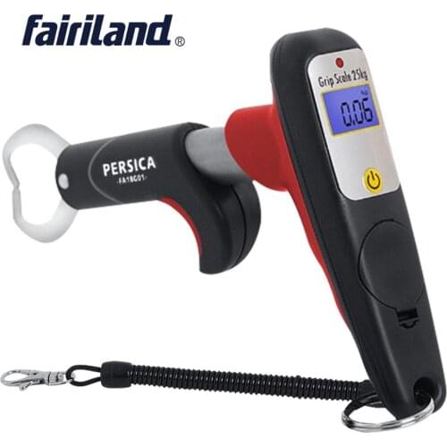 3 color MINI GUN-STYLE fishing gripper w/ 25kg(55lb) Digital Scale fishing grip lip 16cm(6.3") portable fish control tool