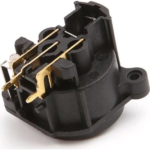 2pcs 3-Pole XLR Female Jack Panel Mount Chassis Socket Connector For Mic Guitar