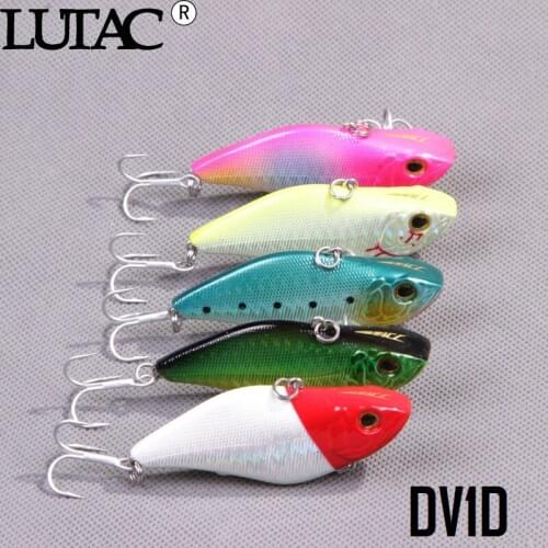 5 pcs mixed color LUTAC Hard lure BAit viberation Wobbler crank bait sinking water floating