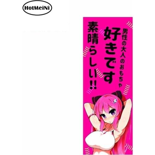 HotMeiNi 15cm x 5.7cm Car Slap Sticker Anime Girl Decal Sticker Car Door Racing Sticker Car Body Decal Exterior Accessories