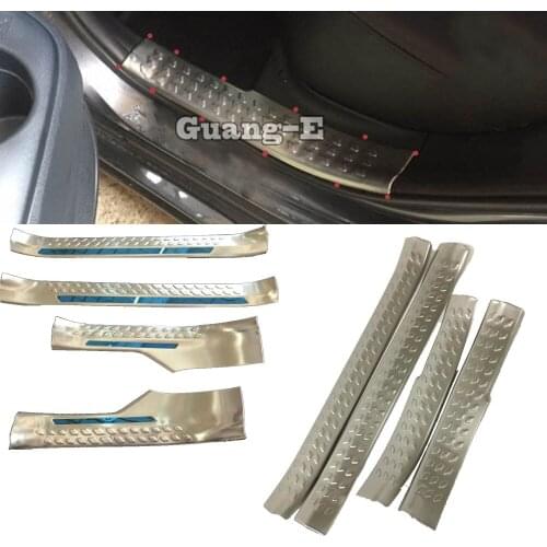 Car Sticker Stainless Steel Pedal Door Sill Scuff Plate Cover Inner Built Threshold 4pcs For TOYOTA C-HR CHR 2017 2018 2019 2020
