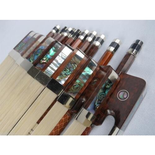 1pcs strong profession snakewood 4/4 cello bows, snakewood frog