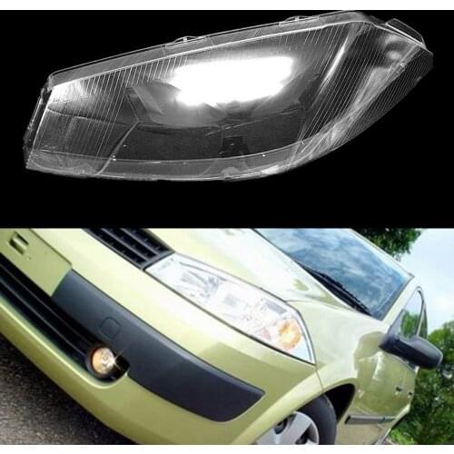 Headlights Cover Headlights Shell Transparent Cover Lampshdade Headlamp Shell Lens For Renault Megane 2003-2005