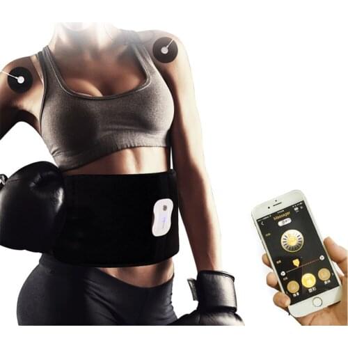APP Control EMS Fitness Muscle Stimulator Smart Electric Machine Slimming Belt Weight Loss Training For Waist Leg Abdomen