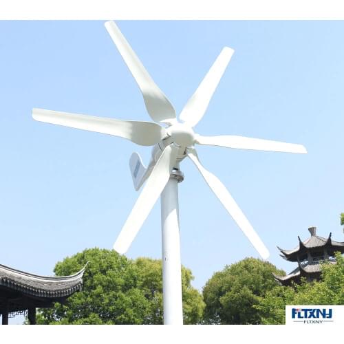 Free energy Horizontal Wind turbine 800w 12/24V white with controller for home boat streetlight roof