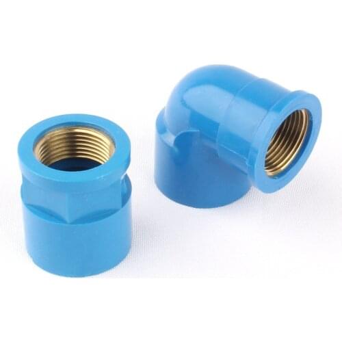 Copper G 3/4'' Female To 32mm Reducing Straight/90 Degree Elbow Pipe Connectors Blue Tube Joint Garden Irrigation Pipe Fittings