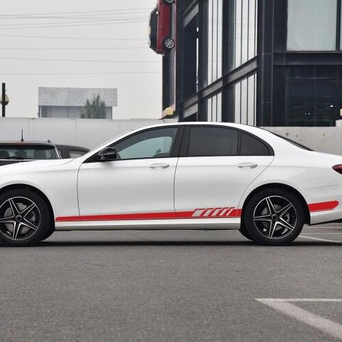 Edtion 1 Door Side Stripes Skirt Decals Stickers for Mercedes Benz E Class W212 E200 E300 E350 W213 C238 C207 A207 E63 E43 AMG