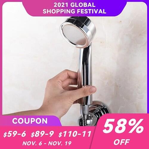Vacuum Suction Cup Shower Nozzle Support Universal Bathroom Wall Mounted Movable Handheld Shower nozzle support