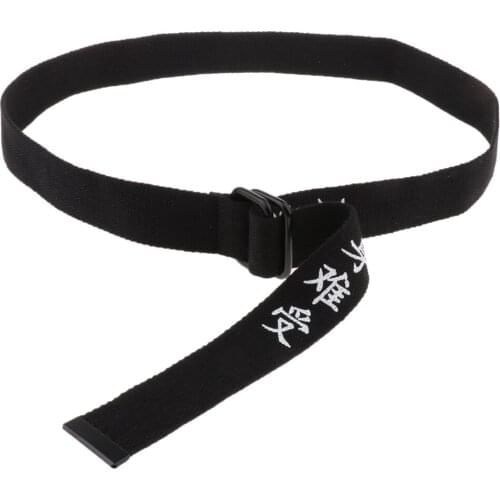 Chinese Letter Printing Design Nylon Belts Creative Waistband for Men and Women