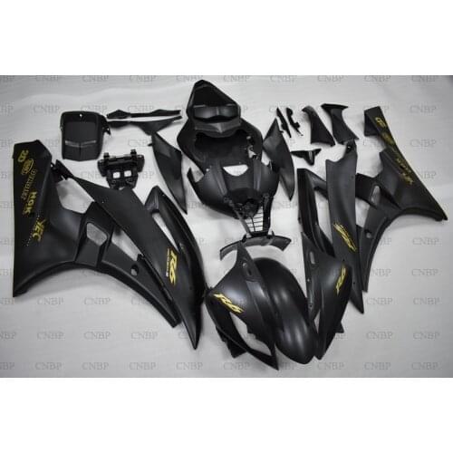 For YAMAHA YZFR6 07 Bodywork YZF R6 2006 - 2007 Matte Black Full Body Kits YZF600 R6 06 Fairings