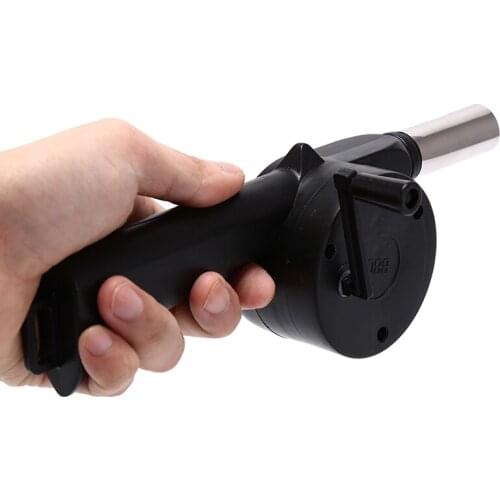 Portable Outdoor Barbecue Fan Hand-cranked Air Blower BBQ Grill Fire Bellows Tools Picnic Camping Accessories