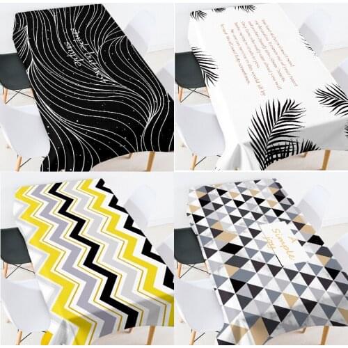 Geometric stripes lace tablecloth table cloth rectangular party table cloth tablecloth dinning table decoration cover table coat