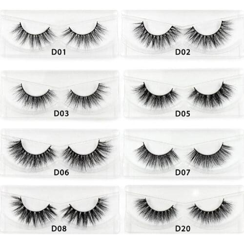 SOQOZ False Eyelashes 3D Mink Lashes Natural Long Lasting Mink Eyelashes Cruelty Free Eyelashes Makeup Eyelash Extension