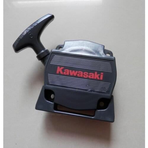 TJ53E GENUINE RECOIL STARTER FOR KAAZ KAWASAKI KBH/KBL53 53.2CC TRIMMER PULL START REWIND PULLEY KNOB GRIP ROPE COVER ASSEMBLY